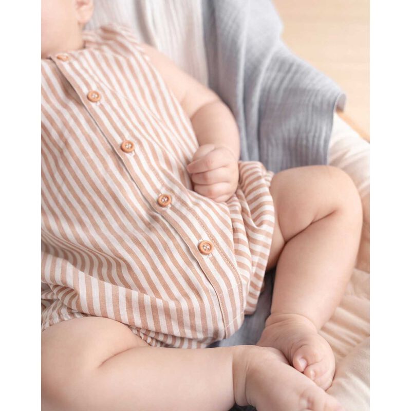 B&eacute;b&eacute; Brady Stripe Woven Romper image number 2